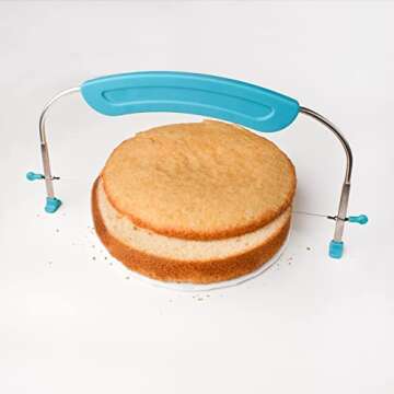 Sweets Indeed - Small Cake Leveler - 2 pack - 10 inches or less - Cake Decorating - Baking Tools - Leveling - Torting - 12 x 6.25-Inch (2 pack)