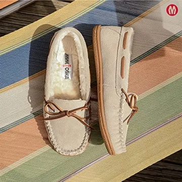 Minnetonka Faux Fur Slippers for Women, Stylish Comfort