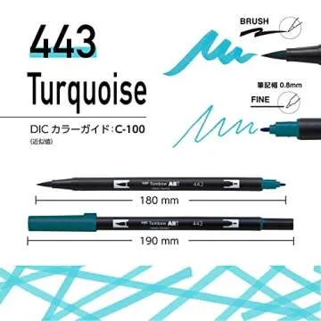 Tombow Dual Brush Pen ABT Twin Type Graphic Marker, Assorted