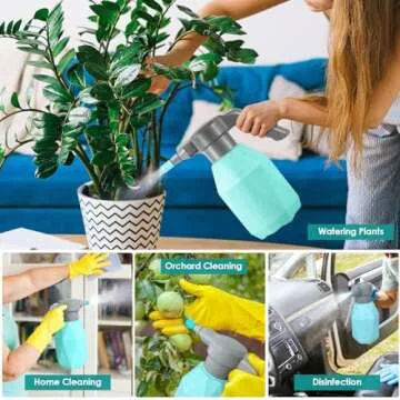 SideKing 0.5 Gallon Electric Spray Bottle Plant Mister for Indoor/Outdoor Plants, 2L Automatic Watering Can Rechargeable Battery Powered Sprayer with Adjustable Spout for Garden, Fertilizing, Cleaning