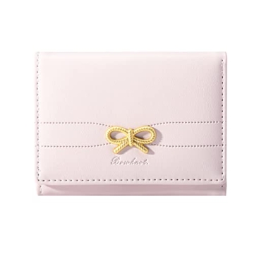 Sunwel Fashion Wallets Girls Cute Coquette Bow Small Wallet Aesthetic Card Holder ID Window Purse fo...