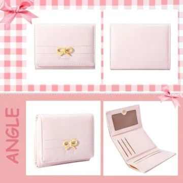 Sunwel Cute Bow Small Wallet for Women - Pink