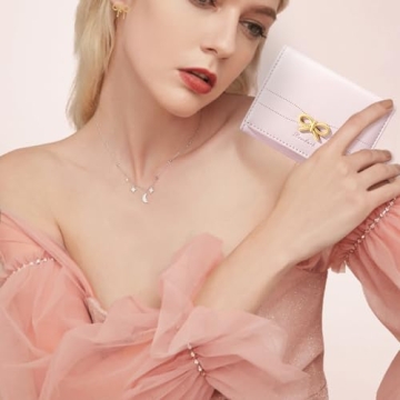 Sunwel Cute Bow Small Wallet for Women - Pink