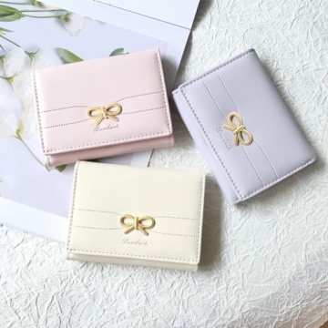 Sunwel Cute Bow Small Wallet for Women - Pink