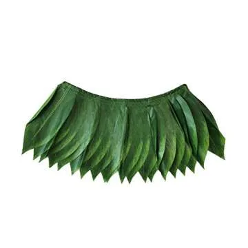 LITTLE FEATHER Hawaiian Ti Leaf Hula Skirt for Adults