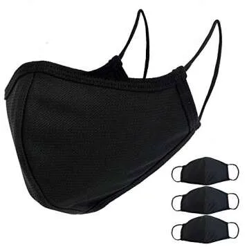 EnerPlex Comfortable 3-Ply Reusable Face Mask - Black
