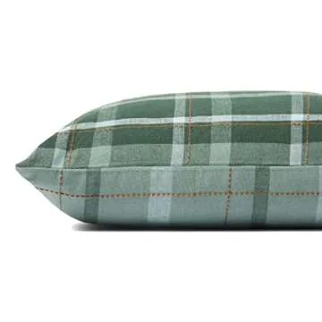 Ralph Collection 18x18 Green Plaid Pillow by Chris Loves Julia x Loloi
