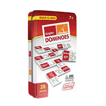 Junior Learning Angles Dominoes Educational Action Games, Multi