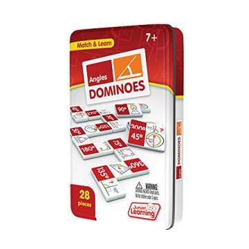 Junior Learning Angles Dominoes Educational Action Game