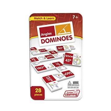 Junior Learning Angles Dominoes Educational Action Game
