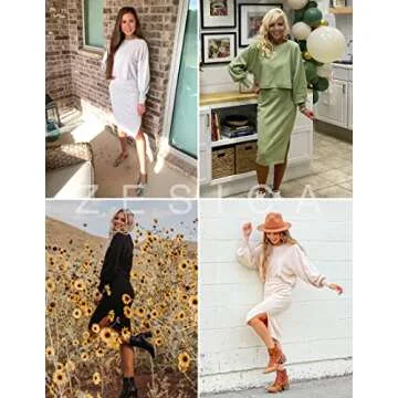 Shop ZESICA Women's Casual Two Piece Outfits Brown