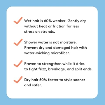 AQUIS Original Hair Wrap for Effortless Hair Drying