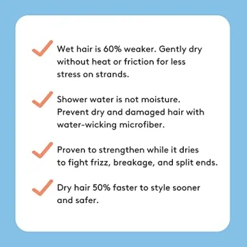 AQUIS Original Hair Wrap for Effortless Hair Drying