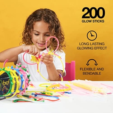 500 Glow Sticks Party Pack - Ultra Bright Party Supplies