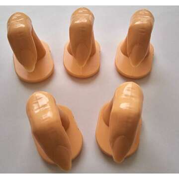 VNDEFUL 10PCS Finger Practice Model For Hand Manicure Nail Art Training