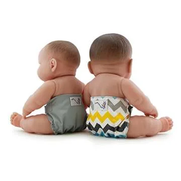 Kanga Care Rumparooz Doll Diaper Set - Charlie & Platinum Your Perfect Gift for Imaginative Play