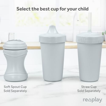 Re-Play USA 10 Oz. Sippy Cups Leak Proof Durable Eco-Friendly