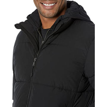 Amazon Essentials Men's Mock Neck Heavyweight Puffer Coat (Available in Big & Tall), Black, X-Small