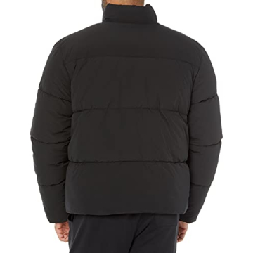 Amazon Essentials Men's Mock Neck Heavyweight Puffer Coat (Available in Big & Tall), Black, X-Small