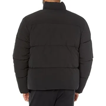 Amazon Essentials Men's Mock Neck Heavyweight Puffer Coat (Available in Big & Tall), Black, X-Small