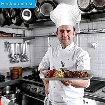 Premium Chef Hat with Adjustable Elastic Band for All Ages