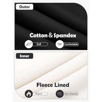 Resinta Girls Fleece Lined Leggings Cotton Kitty Print Thermal Pants Thick Warm Tights Winter Clothes for Kids