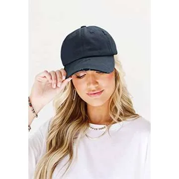 Stylish Eohak Ponytail Baseball Hat for Women