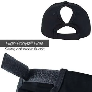 Stylish Eohak Ponytail Baseball Hat for Women