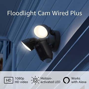 Ring Floodlight Cam Wired Plus with 1080p HD Video