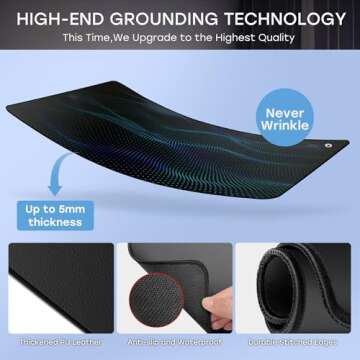 Eco-Friendly Grounding Mat Kit for Health & Wellness