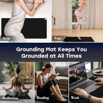 Eco-Friendly Grounding Mat Kit for Health & Wellness
