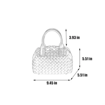 Waiyqju Luxury Hand-Woven Women's Tote Bag - Elegant Style