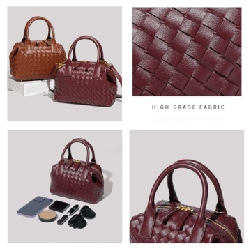 Waiyqju Luxury Hand-Woven Women's Tote Bag - Elegant Style