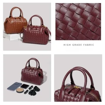 Waiyqju Luxury Hand-Woven Women's Tote Bag - Elegant Style