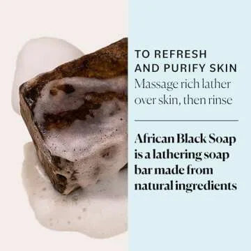 Sky Organics African Black Soap Bar - Deep Cleansing Wash