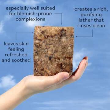 Sky Organics African Black Soap Bar - Deep Cleansing Wash