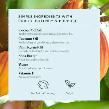 Sky Organics African Black Soap Bar - Deep Cleansing Wash