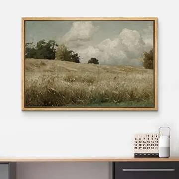 Framed Vintage Countryside Canvas Art for Home Decor