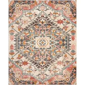 Bohemian Vintage Medallion Area Rug for Home Decor