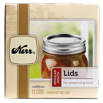 Kerr 10071 Regular Canning Jar Lids 12 Count