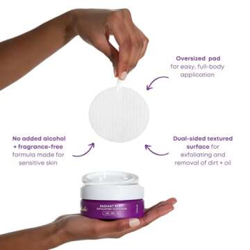 Bushbalm Exfoliating Ingrown Hair Pads for Smooth Skin