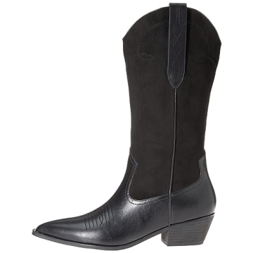 The Drop Women's Ace Midshaft Western Boot, Black, 7