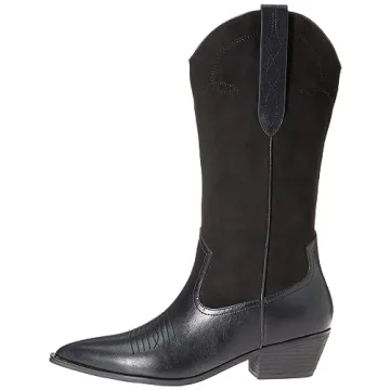 The Drop Women's Ace Midshaft Western Boot, Black, 7