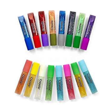 Crayola Glitter Glue Pens - 16 Washable Colors for Kids Art