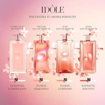 Lancôme​ Idôle Aura Eau de Parfum - Long Lasting Fragrance with Notes of Rose, Jasmine & Salted Vanilla - Sunny & Floral Women's Perfume - 0.85 Fl Oz