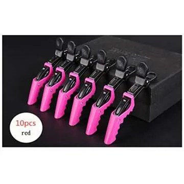 F-BBKO 10pcs Alligator Hair Clips - Hair Clips for Women Thick hair,Hair Clips For Styling, Hair Styling Clips, Aligator Clips, Salon Hair Clips, Plastic Hair Clips, Gator Clips