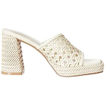 The Drop Women's Fia Platform Sandal, Ivory, 7