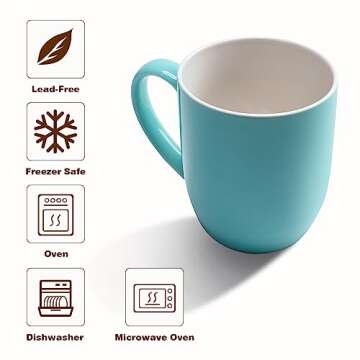Urbanstrive 16 oz Large Coffee Mug with Handle Tea Cup Novelty Coffee Cup for Men Women Office Work,...