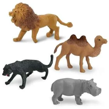 Safari Wild TOOB - 12 Mini Animal Figurines