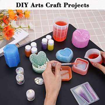 Gartful Extra Large Silicone Mat for Craft, 31.5" x 23.6" x 0.07" Silicone Craft Sheet Jewelry Casting Mold, Countertop Mat, Counter Table Protector, Multipurpose Mat, Heat Resistant Placemat, Black